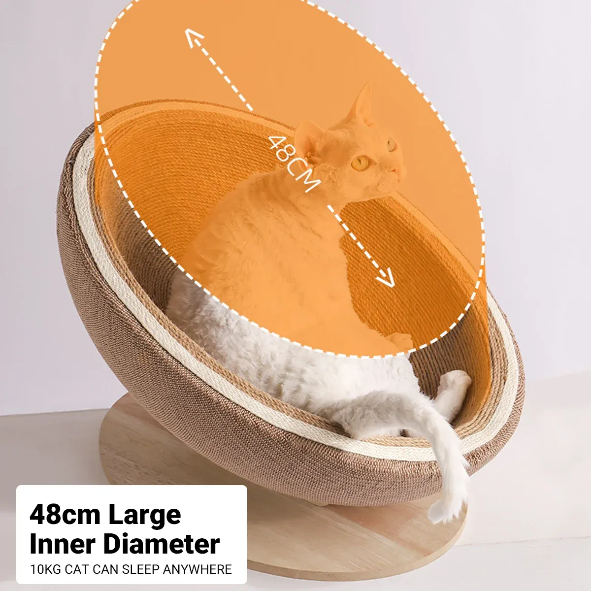 Cat Scratcher Bed Toy Cat Scratcher Bed Kitten Scratching Pad Pet Furniture Cat — image 4