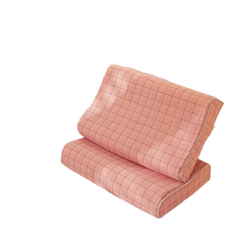 Mengxuan Cotton Pillowcase 4060 Gree coffee Latex cotton pillowcase-44*27 (single pack) โ image 6