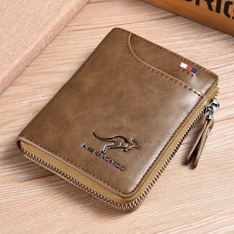 Men'S Rfid Blocking Leather Short Wallet Credit Id Card Cash Holder Purse โ image 4