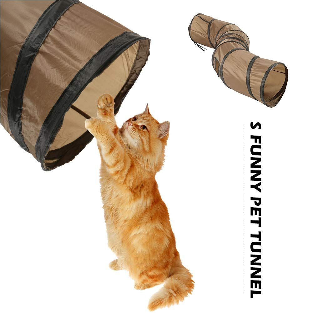 Cat Tunnel for Indoor Cats Interactive, Rabbit Tunnel Toys, Pet Toys Play Tunnels for Cats Kittens Rabbits Puppies — image 3
