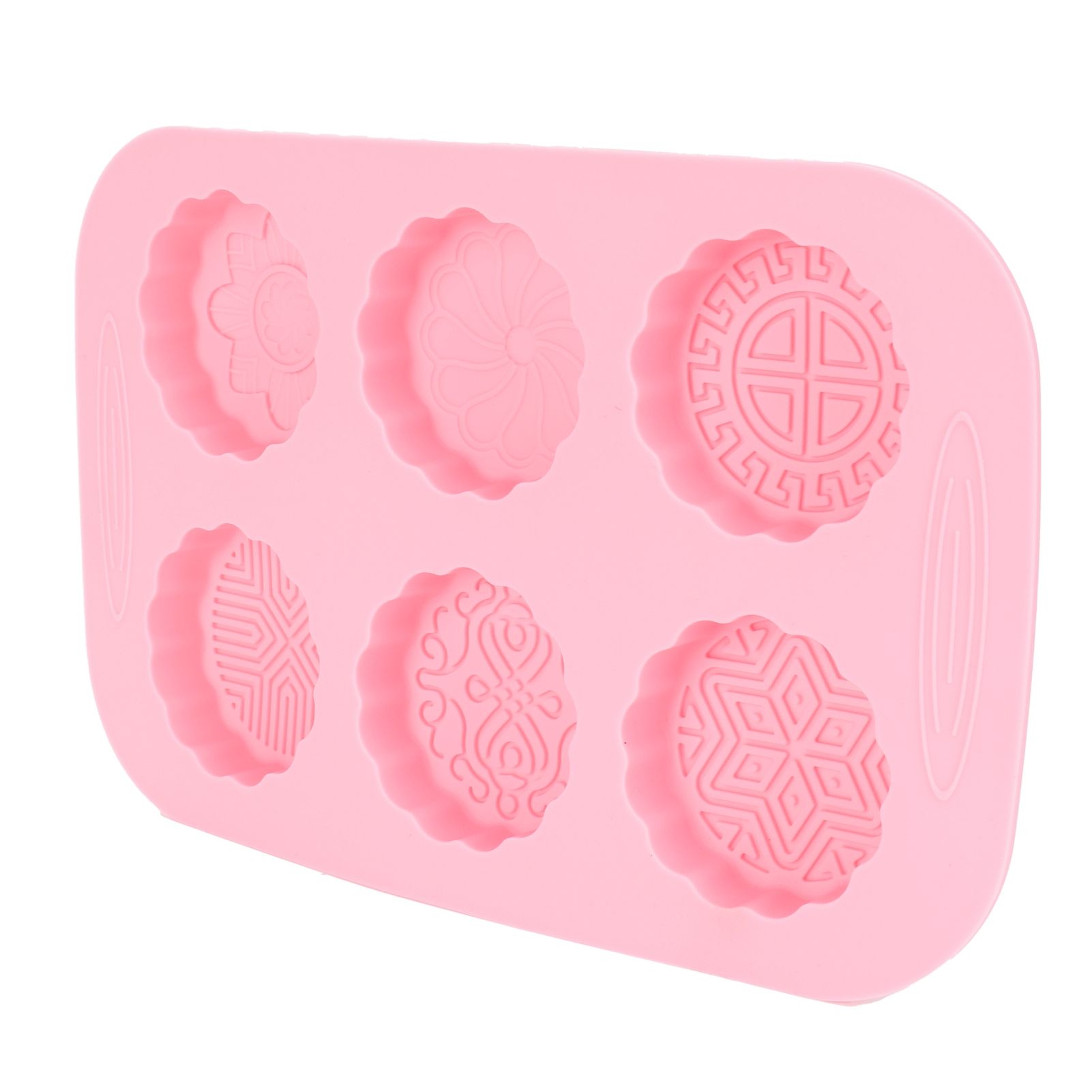 6Grid Mooncake Silicone Mold DIY Baking HandMade Soap Mold for Dessert Kitchen Tool — image 4