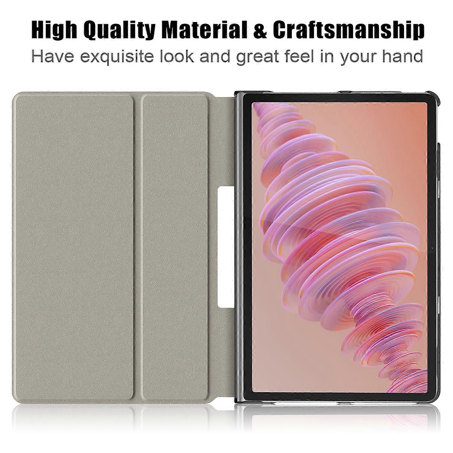 Protective Stand for Lenovo Tab Plus 11.5 inch TB351FU with Heat Dissipation in Leather Blackish Green โ image 5