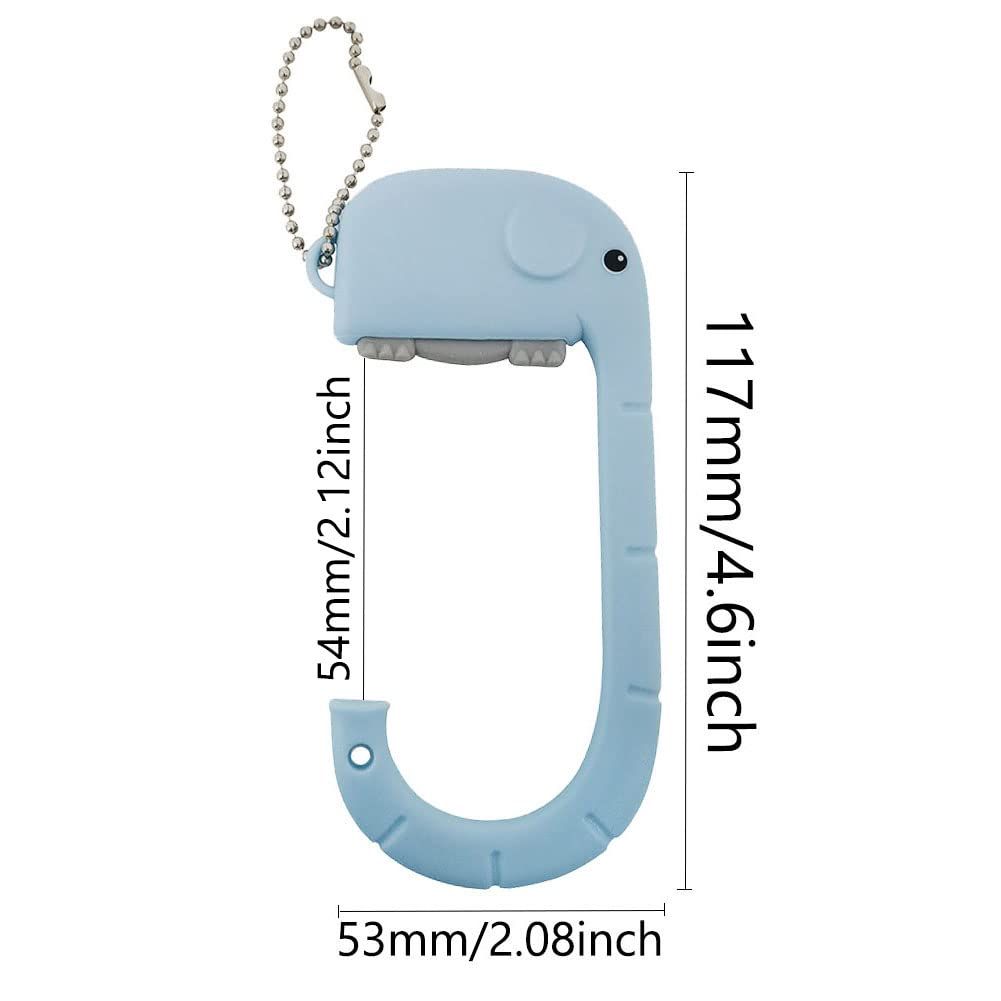 Desk Hook Purse for Table, Portable Shopping Bag Holder Hooks 3 PCS Cute Creative Elephant Shaped Under Shelf Used to Hang Handbags — image 2