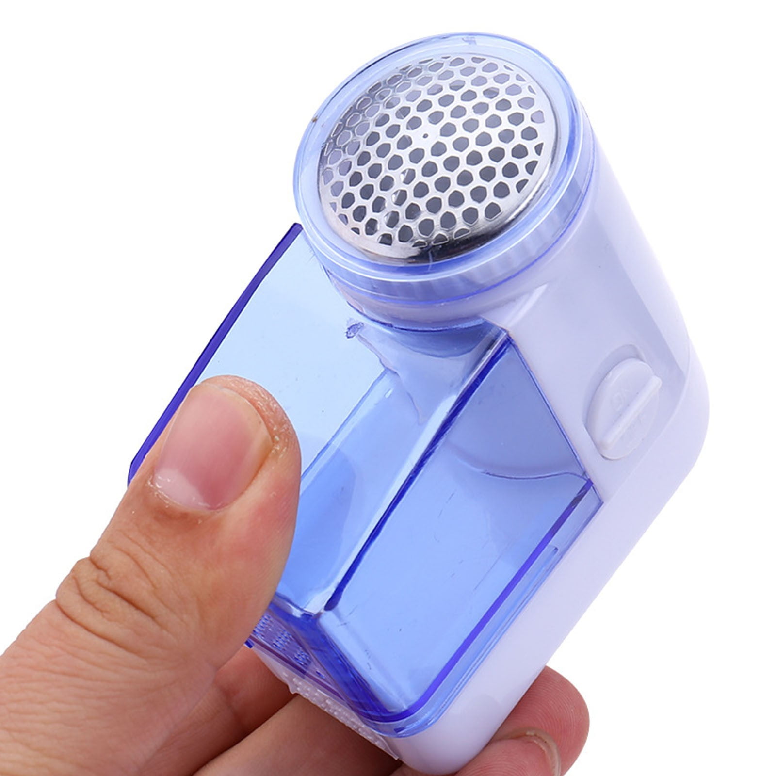 Fabric Shaver And Lint Remover, Fabric Shaver, Sweater Defuzzer With Stainless Steel Blades, Portable Fabric Fuzz Remover, Blue, 7 x 7 cm โ image 4