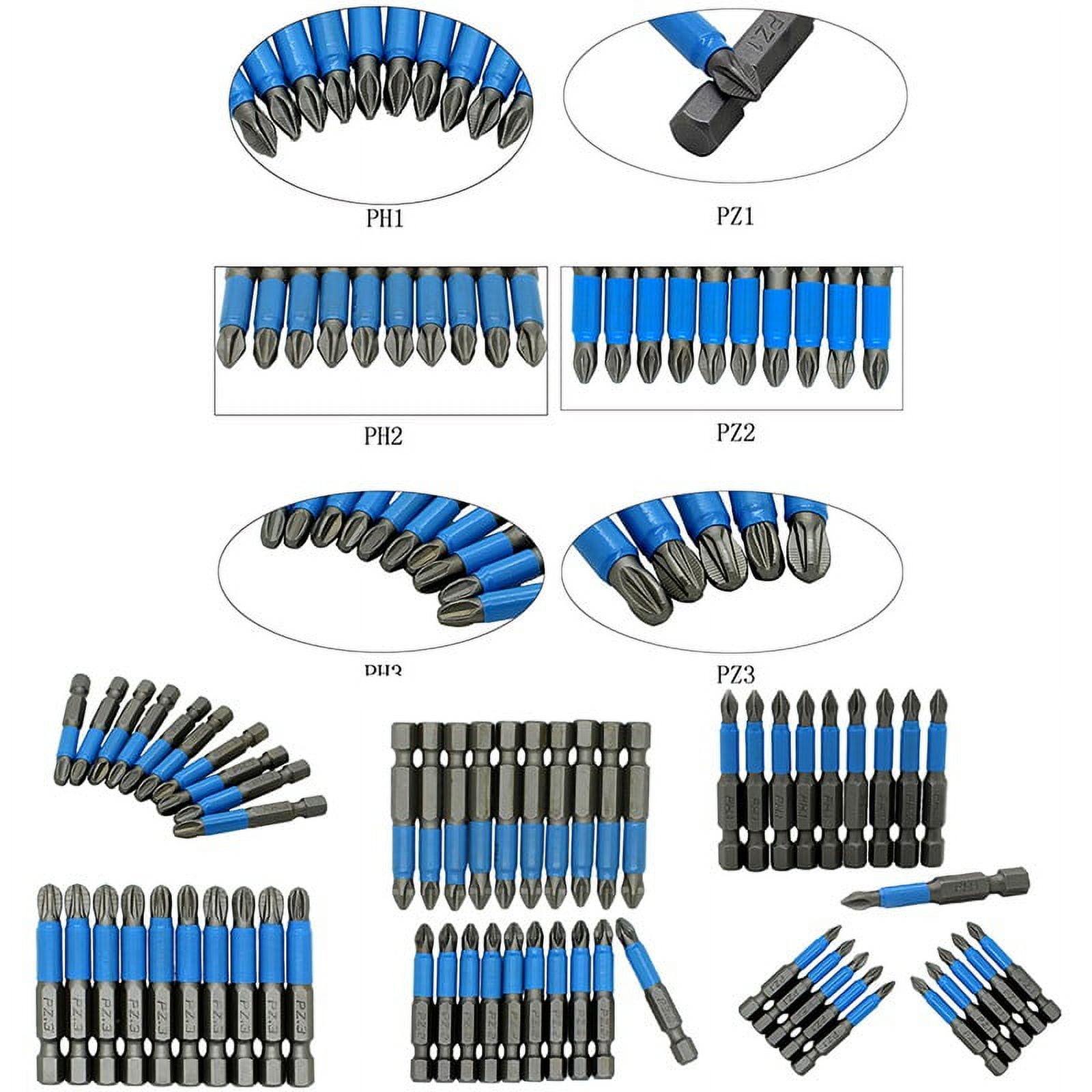 10Pcs Magnetic Anti Skid Electric Screwdriver Bits Alloy Steel 50Mm Cross Screw Driver Tools Set Ph1 Ph2 Ph3 Pz1 Pz2 Pz3 Pz1 Smile Home Pz2 — image 3