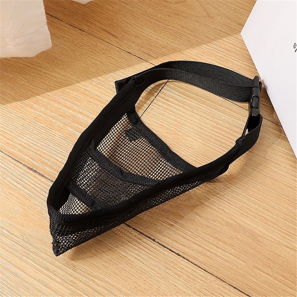 Dog Muzzle for Small Medium Large Dogs Poodle Retriever Doberman, Air Mesh Breathable and Drinkable Pet Mouth Guard for Anti-Biting Chewing Scavenging(Black,M) — image 2
