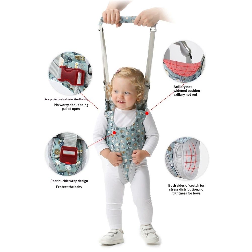 Baby Walker, Handheld Kids Toddler Walking Harness Helper Assistant Protective Belt Child Activity Walker Adjustable Standing Up Walking Learning Helper for โ image 4