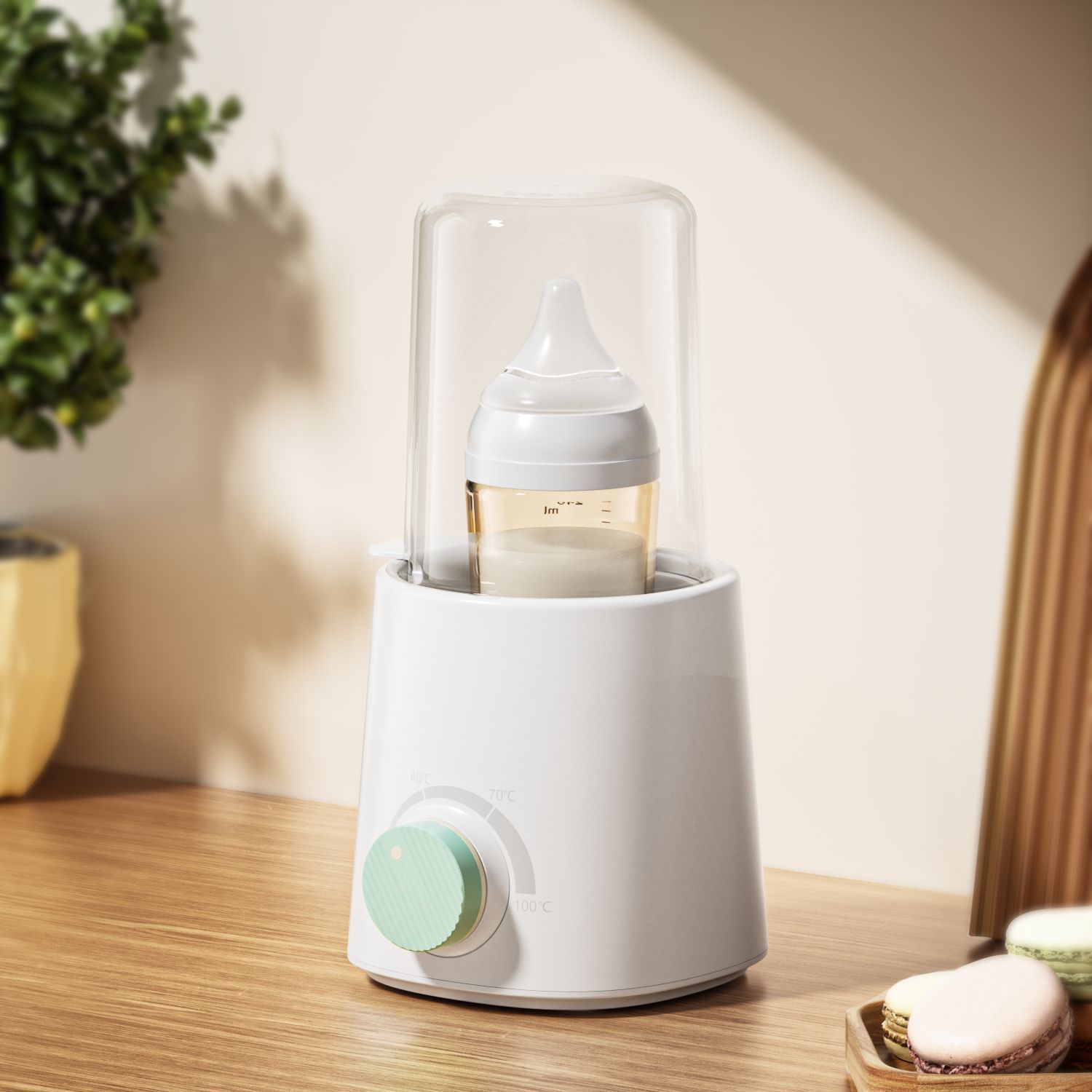 Fast Bottle Warmer, with Smart Temperature Control, Water Bath Technology, three gears white Fast charging type — image 4