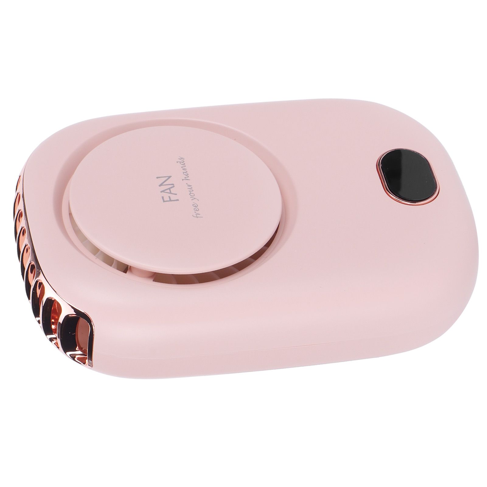 Mini Electric Fan Portable USB Charging Neck Hanging Bladeless Fan for Outdoor Sports TravelPink — image 3