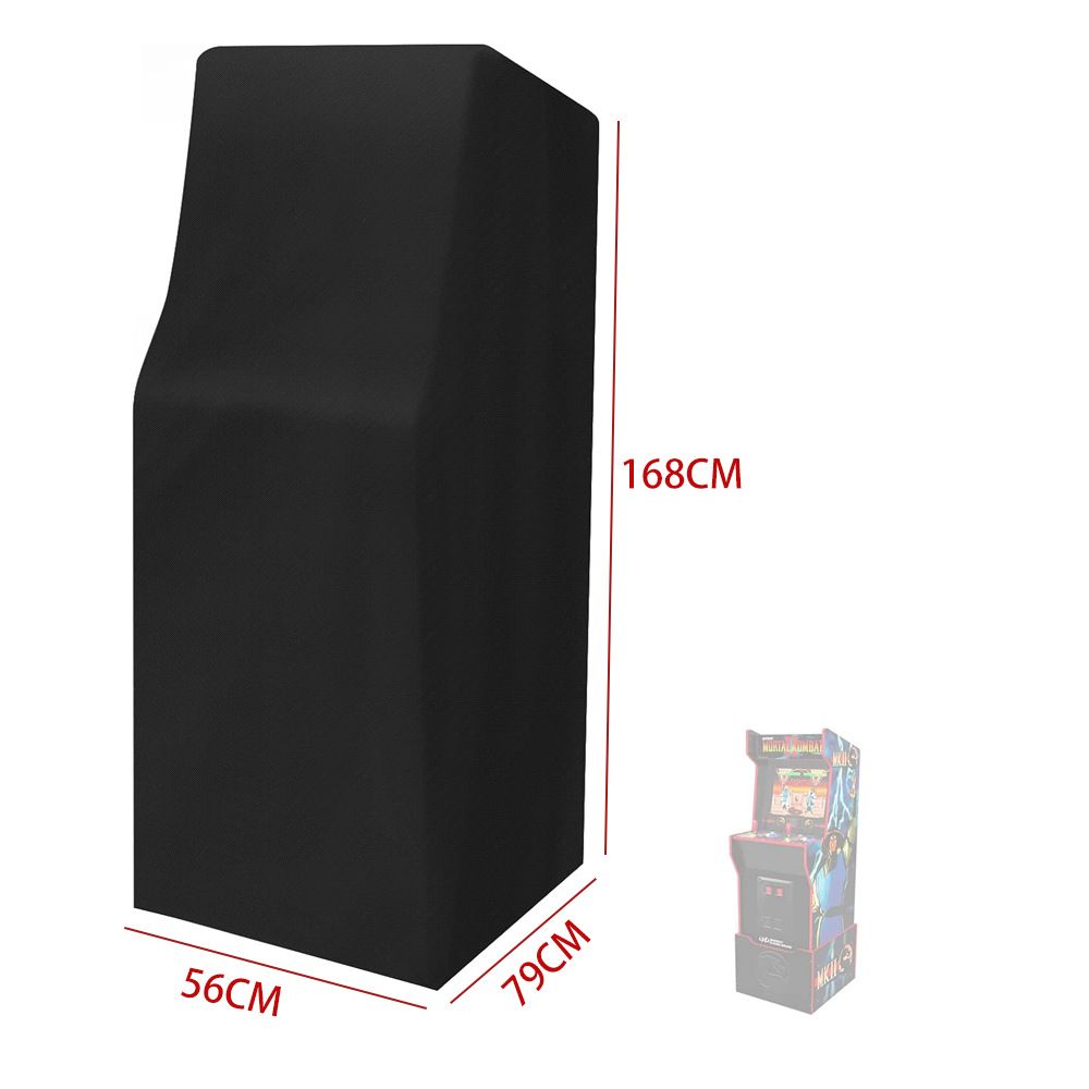 Game Machine Cover Waterproof & Dust-Proof Retro Home Arcade Machine Cover Electronic Game Cover Black(420D:56 × 79 × 168cm) — image 5