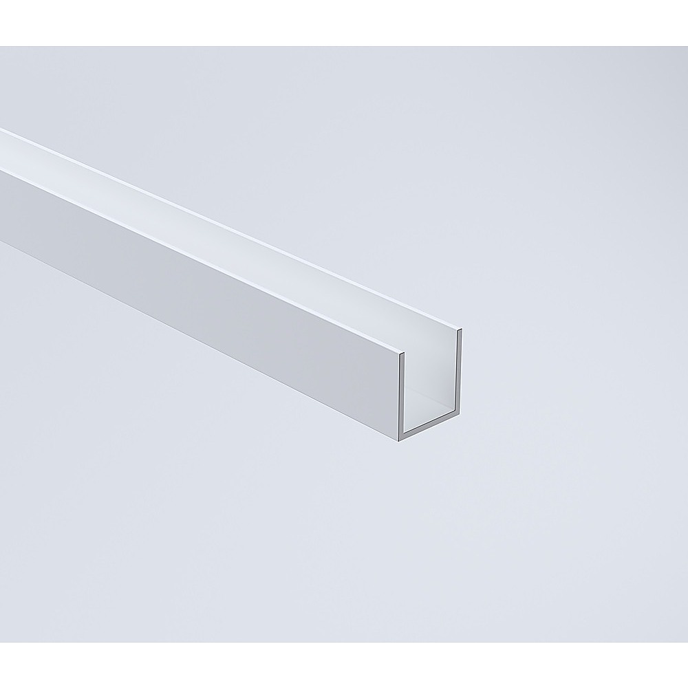 80cm Reeded Glass Shower Screen with White Wall Channel and Floor Channel โ image 6