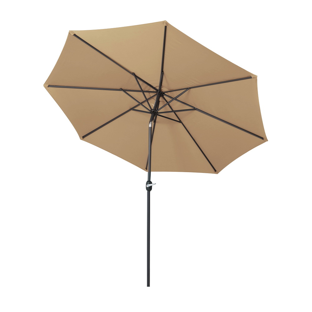 Instahut 3m Outdoor Umbrella Beach Pole Garden Patio Tilt Beige — image 3