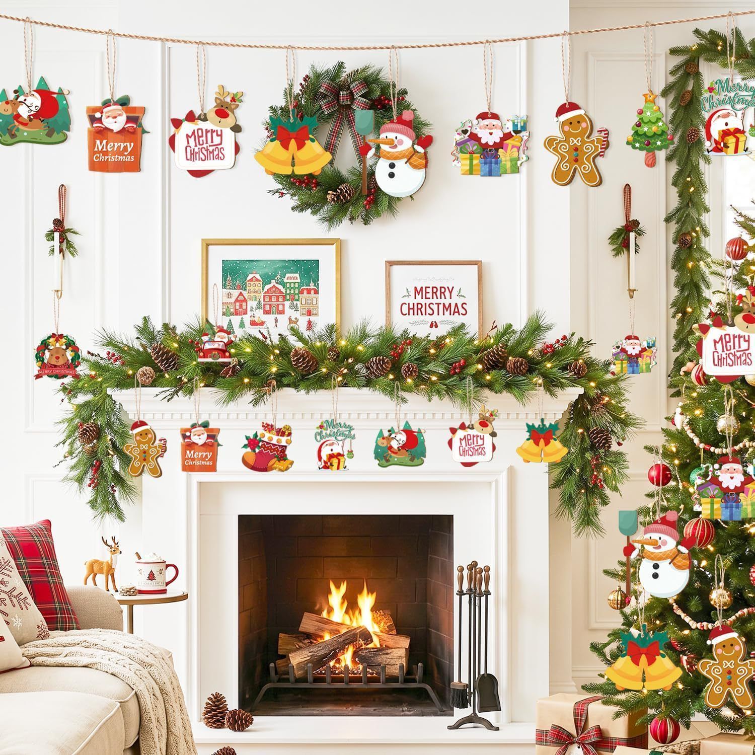 36Pcs Christmas Tree Ornaments Set — image 2