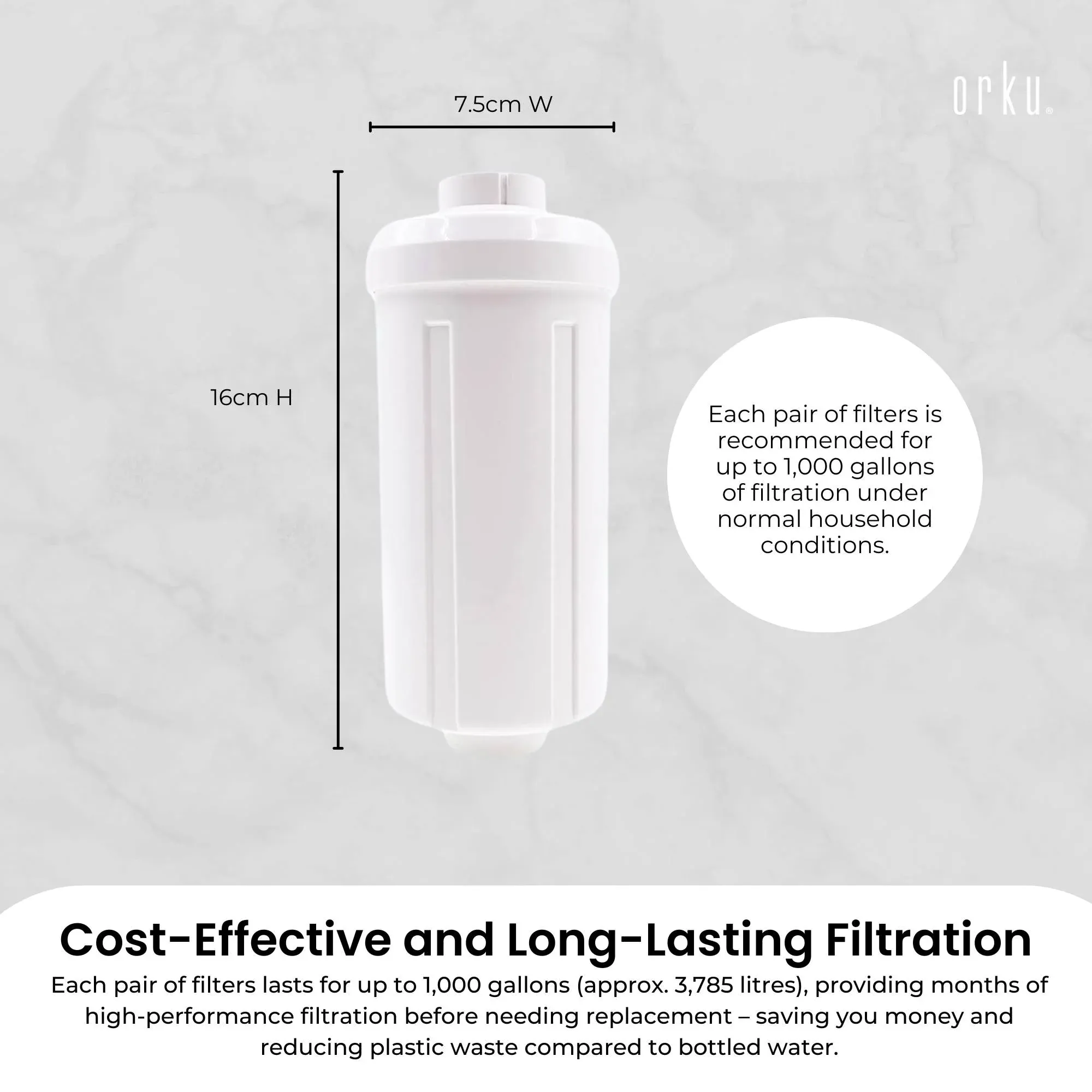 Orku Fluoride Reduction Filter K5366 - Compatible with Berkey PF-2 — image 4