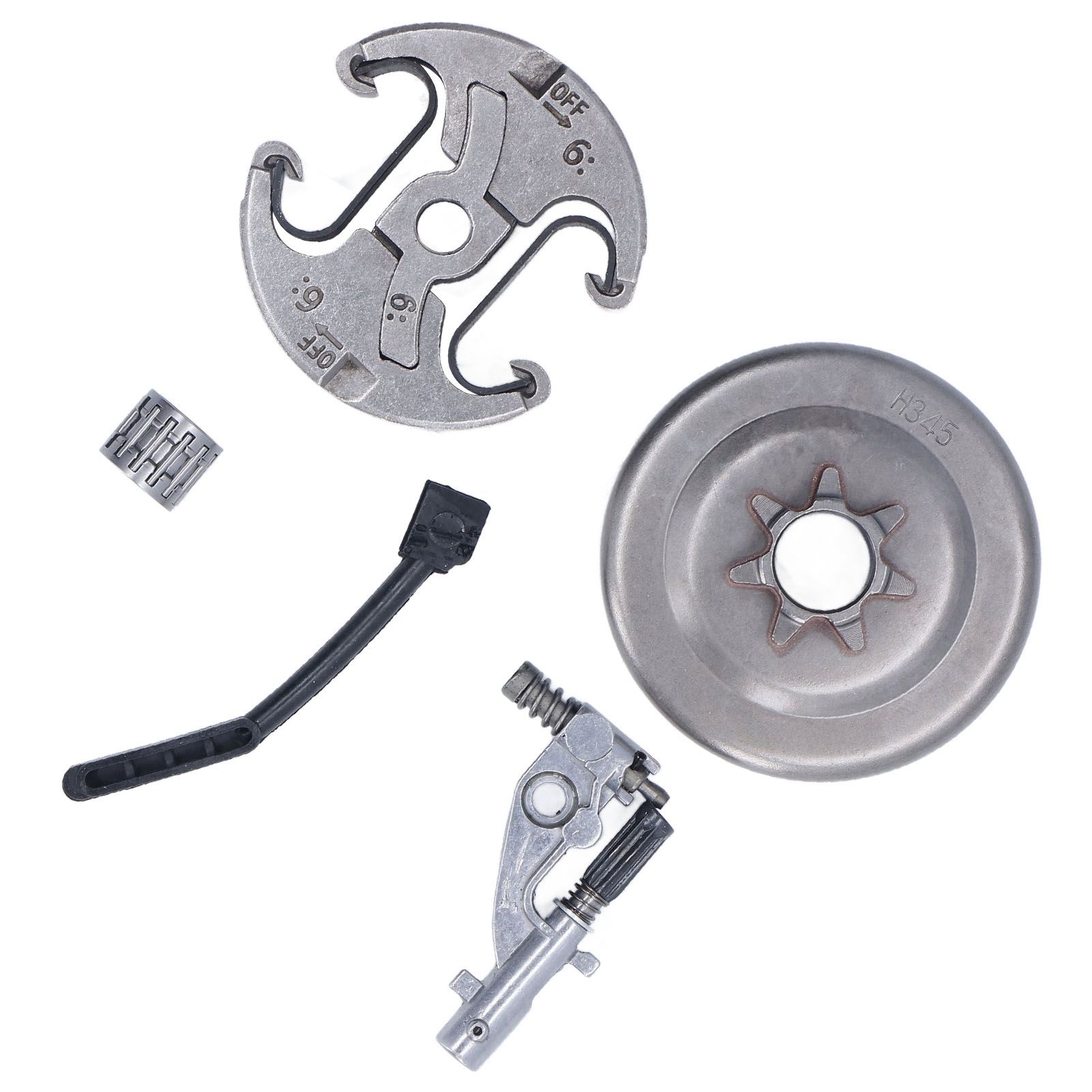 7 Teeth Clutch Drum Oil Pump Kit 17x30mm Gear Iron High Accuracy for Husqvarna 455 460 Chainsaw โ image 5