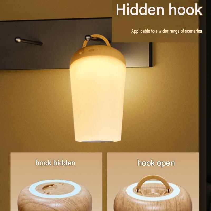 White LED Rechargeable Night Light with 16 Colors – 1200mAh Touch Bedside Lamp & Portable Ambient Lighting — image 4