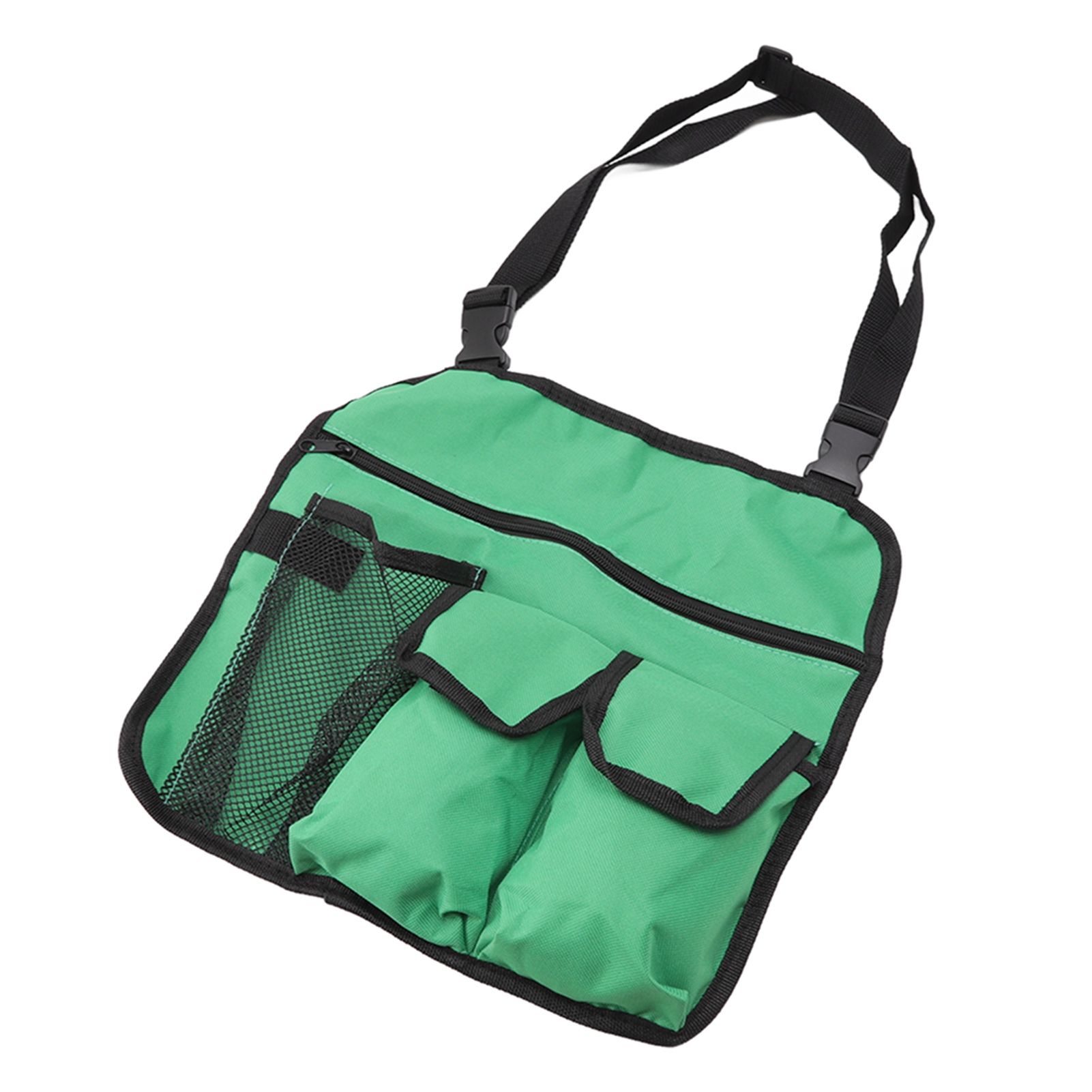 Camping Chair Hanging Bag Waterproof Oxford Cloth Adjustable Portable Beach Chairs Side Storage Bags for Outdoor Green — image 3