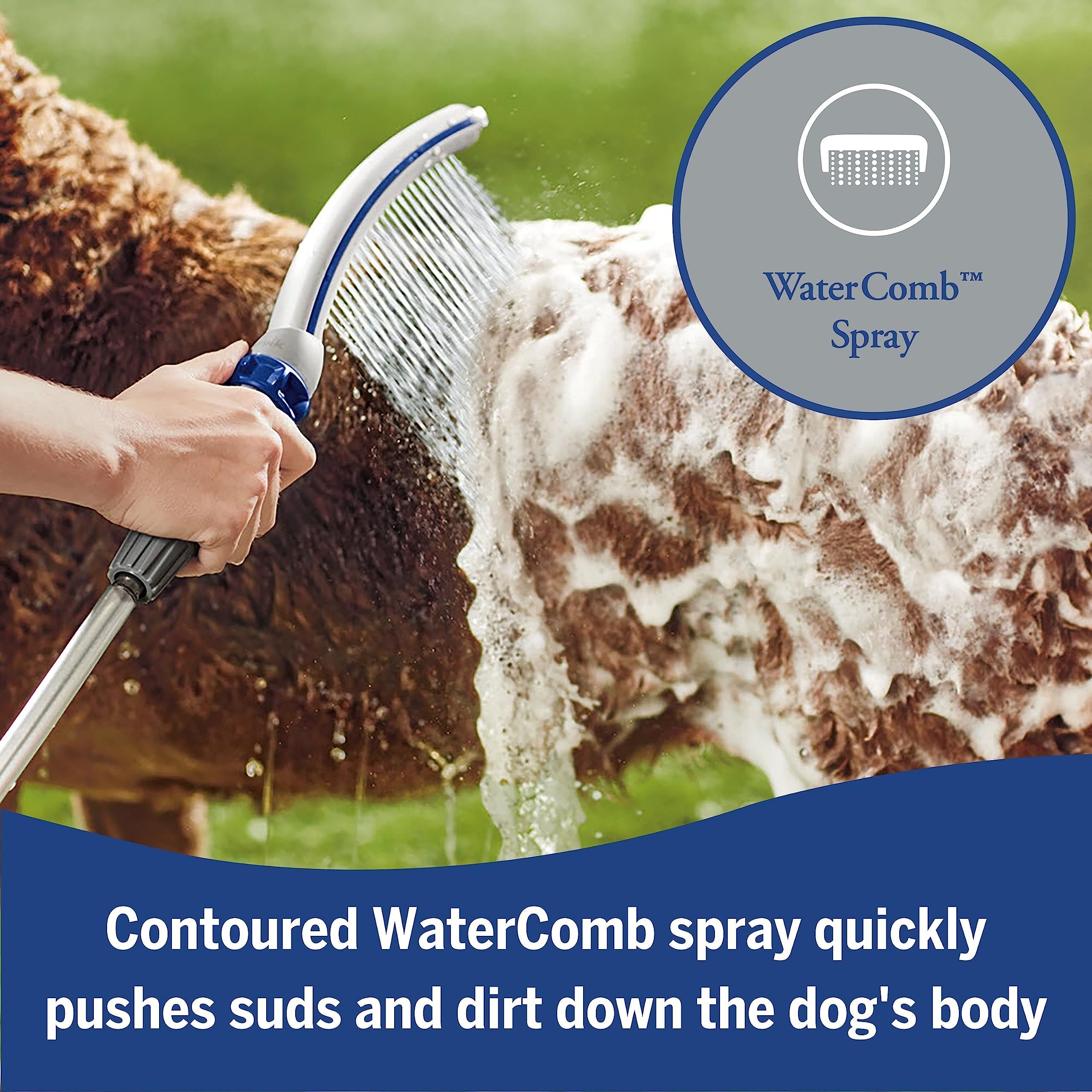 Pro Dog Shower Attachment for Fast and Easy Dog Bathing and Cleaning, Indoor and Outdoor Sprayer Includes 8-Foot Flex Hose โ image 4