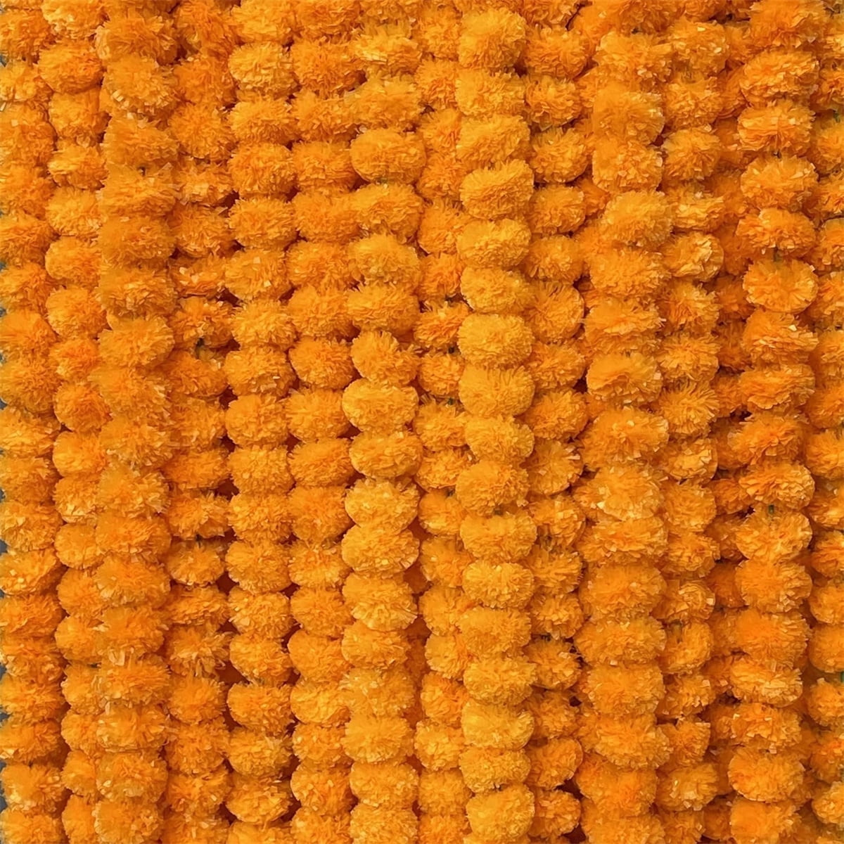 4Pcs Marigold Garland,5 ft Diwali Wedding Party Mantle Decoration,Faux Artificial Marigold Flowers,Faux Wedding Garlands,Diwali Decoration,Spring Bush — image 2