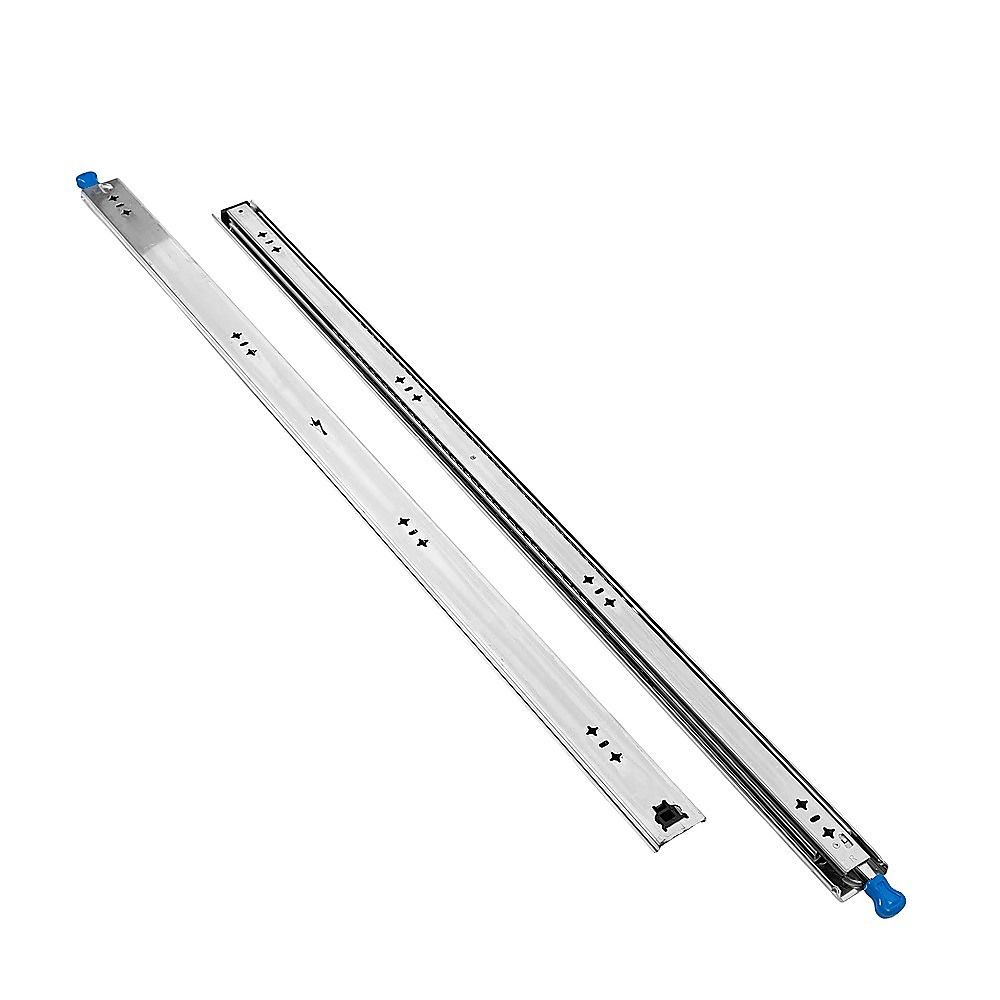100cm Drawer Runners Pair – Heavy Duty 100kg Locking Slide Rails — image 2