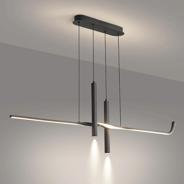 BAMDECOR A206 Modern Black Scandinavian Pendant Light Table Dining Room Living Room Pendant Lighting 1.5 Meters — image 4