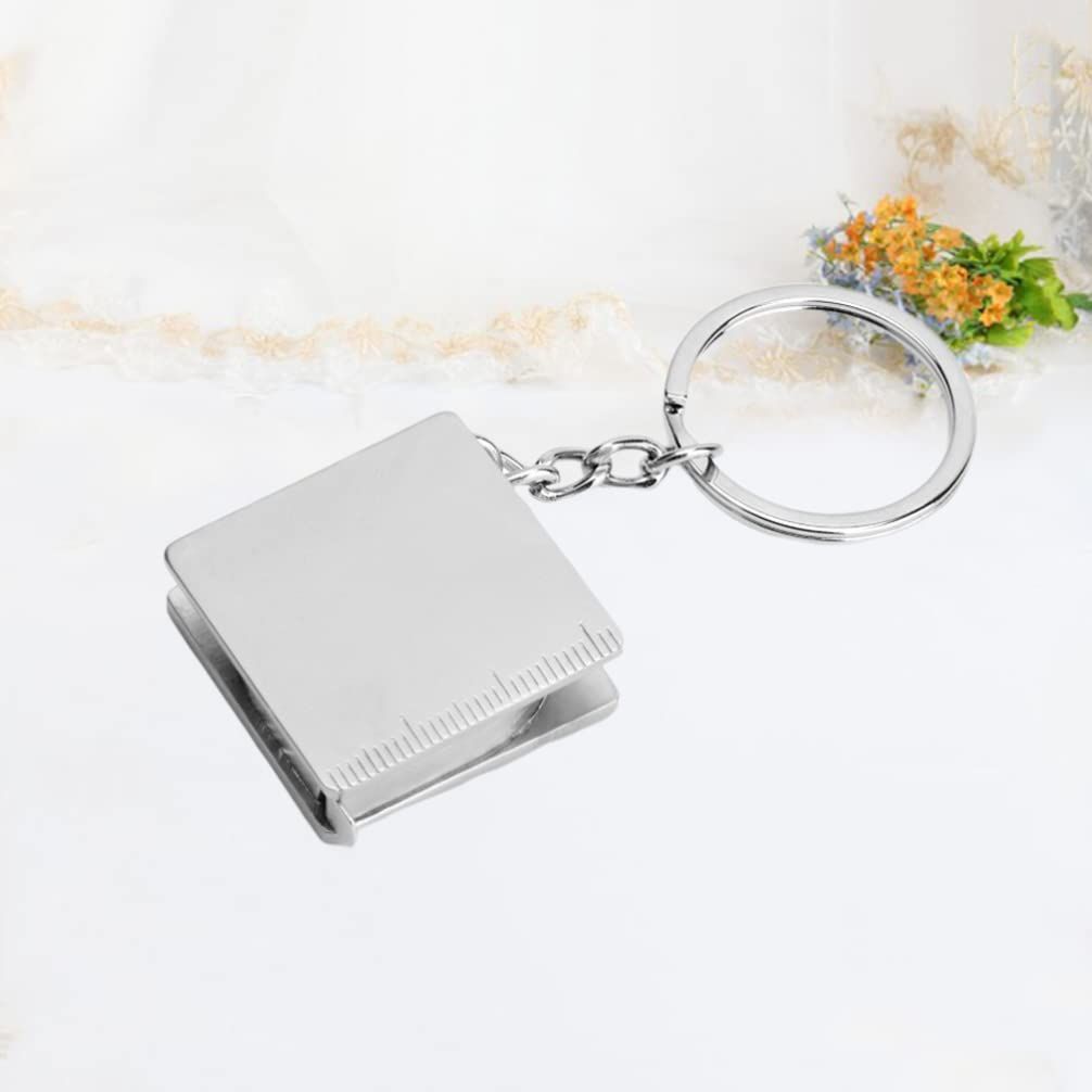 1Pcs tape measure tool Small Retractable Tape Measure Pendant Portable Square High Precision Tape Measure with Key measuring โ image 4