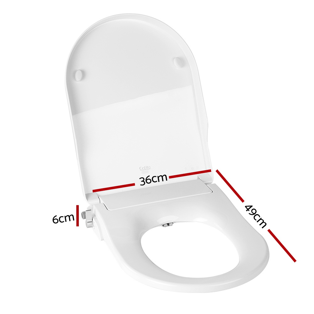Cefito Non Electric Bidet Toilet Seat Cover Auto Smart Water Wash Dry β image 2