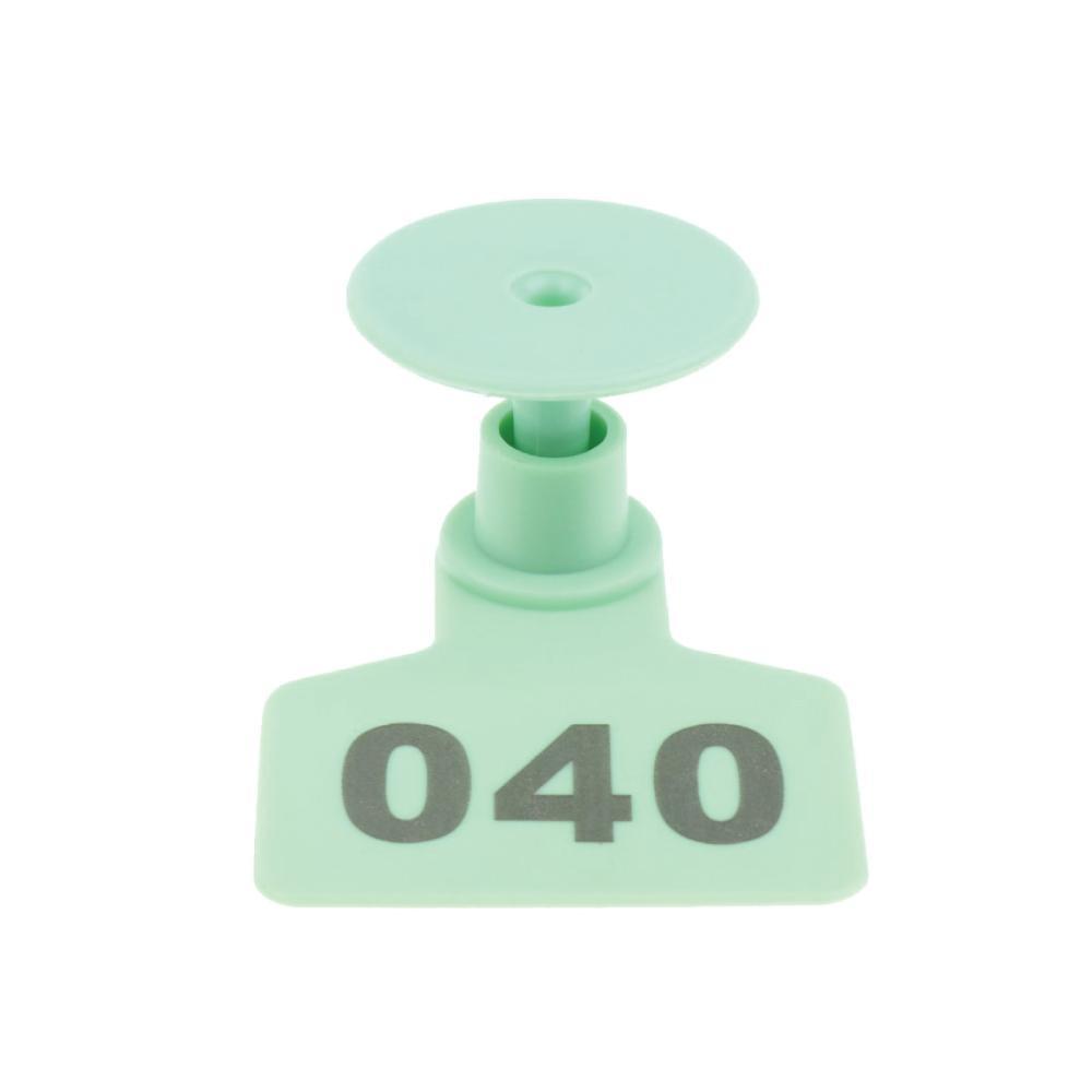 1-100 Cattle Number Ear Tag 6 × 7cm Set - Medium Green Sheep Livestock Label — image 4