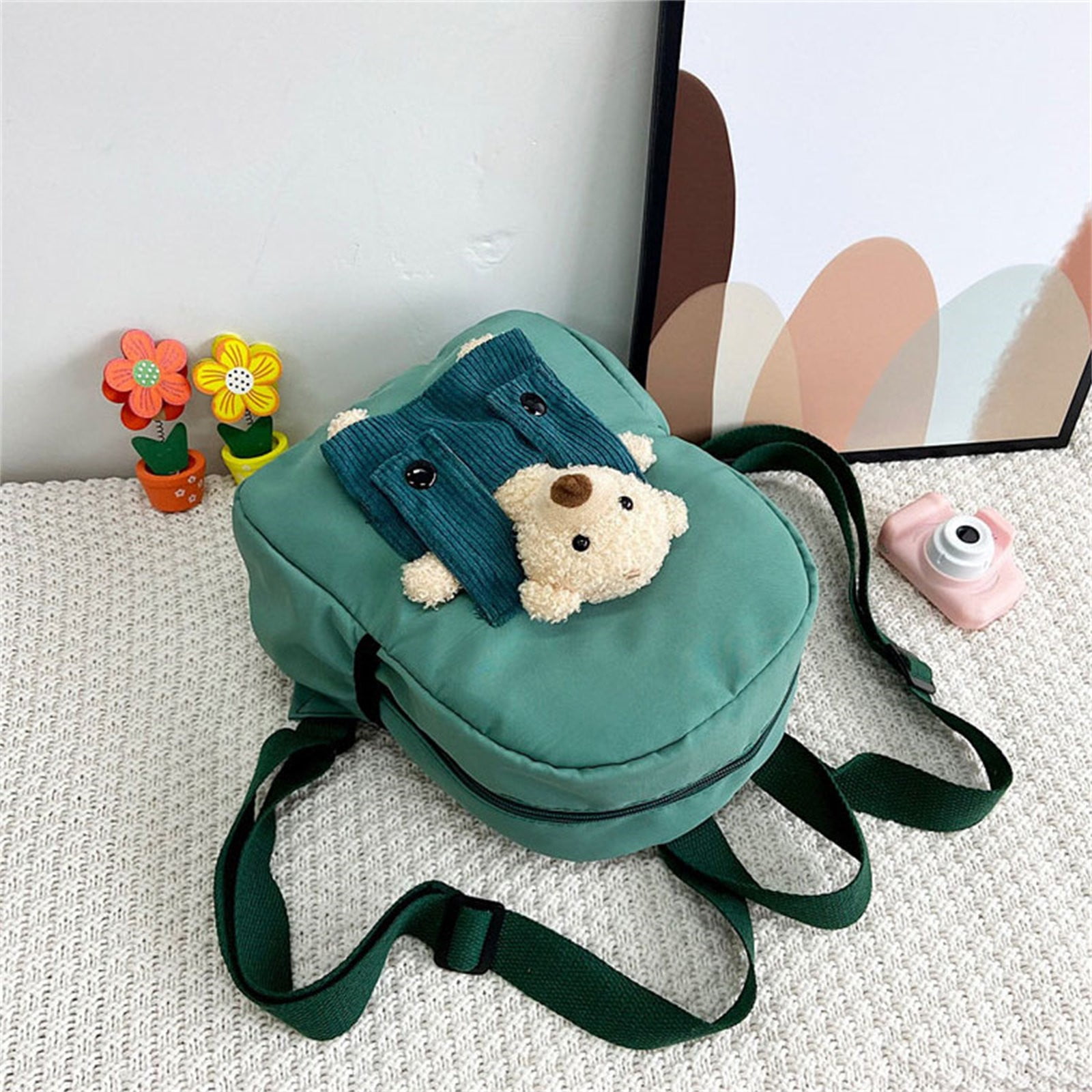1 Pcs Travel Backpack,Cute Custom BookBag with Detachable Bear,Travel Backapck for Women/Men Casual Laptop Bookbag,Large Capacity Backpack for Birthday — image 5