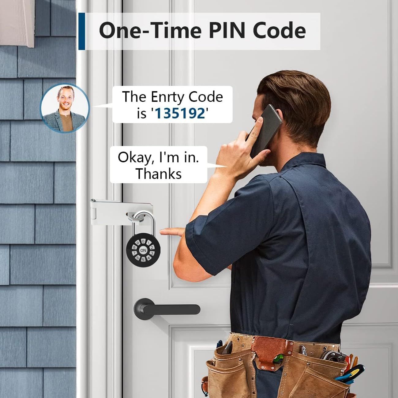 Smart Password Padlock - Password/Phone APP Control(iOS/Android) Padlock - Access Lock via Bluetooth & Pin Codes- Lock Your Gate โ image 3