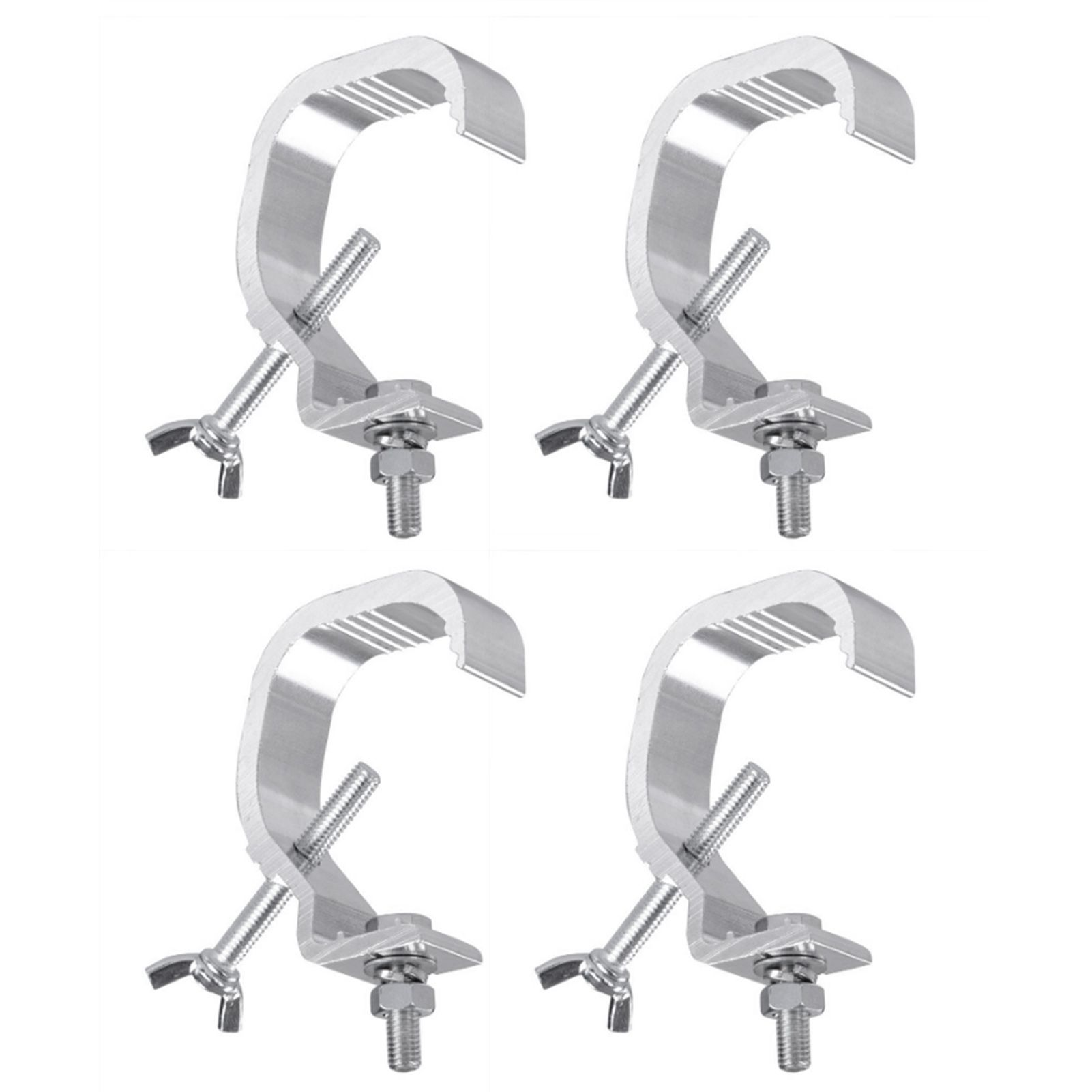 Stage Light Clamp Heavy Duty Prevent Slip Cast Aluminum Stage Lamp Hook Kit for Spotlight Moving Head Light 4pcs — image 4