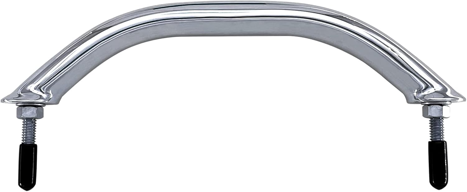 Boat 316 Stainless Steel 8-3/4'' Polished Grab Handle Oval Tube Bar Handrail for Marine Yacht RV — image 5