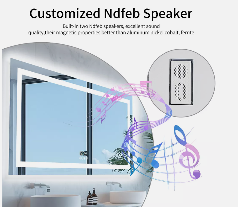 Interior Ave - 60 × 80cm Rectangle Frameless LED Bathroom Mirror – Bluetooth — image 4