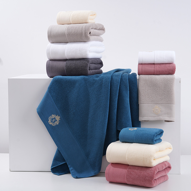 Premium Absorbent Cotton Towel Set - Soft Bath & Hand Towels with Double-Sided Plush(purple) โ image 3