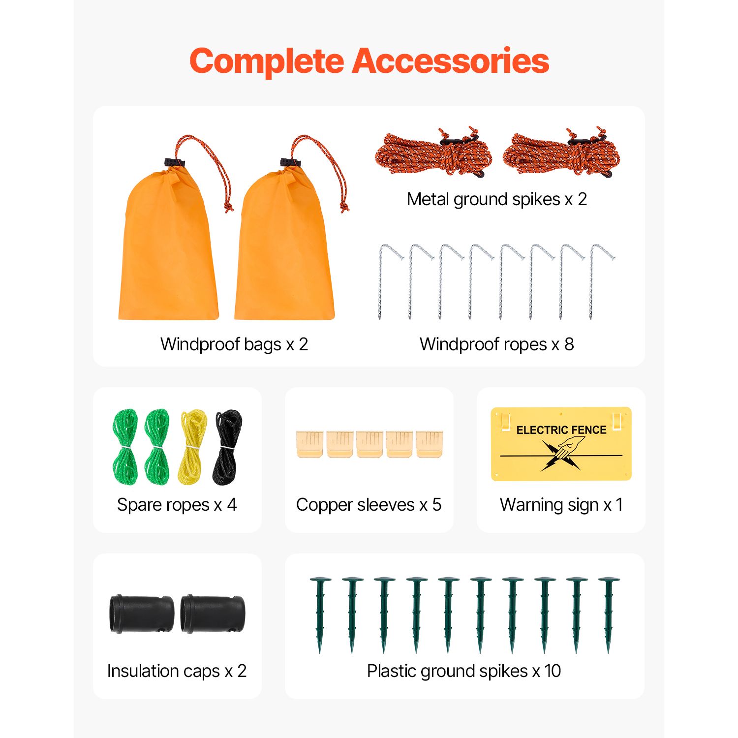 Electric Fence Netting, 1.06 x 49.98 m, PE Net Fencing with Posts & Double-Spiked Stakes, Utility Portable Mesh for Goats, Sheep, Lambs, Deer, Hogs โ image 3