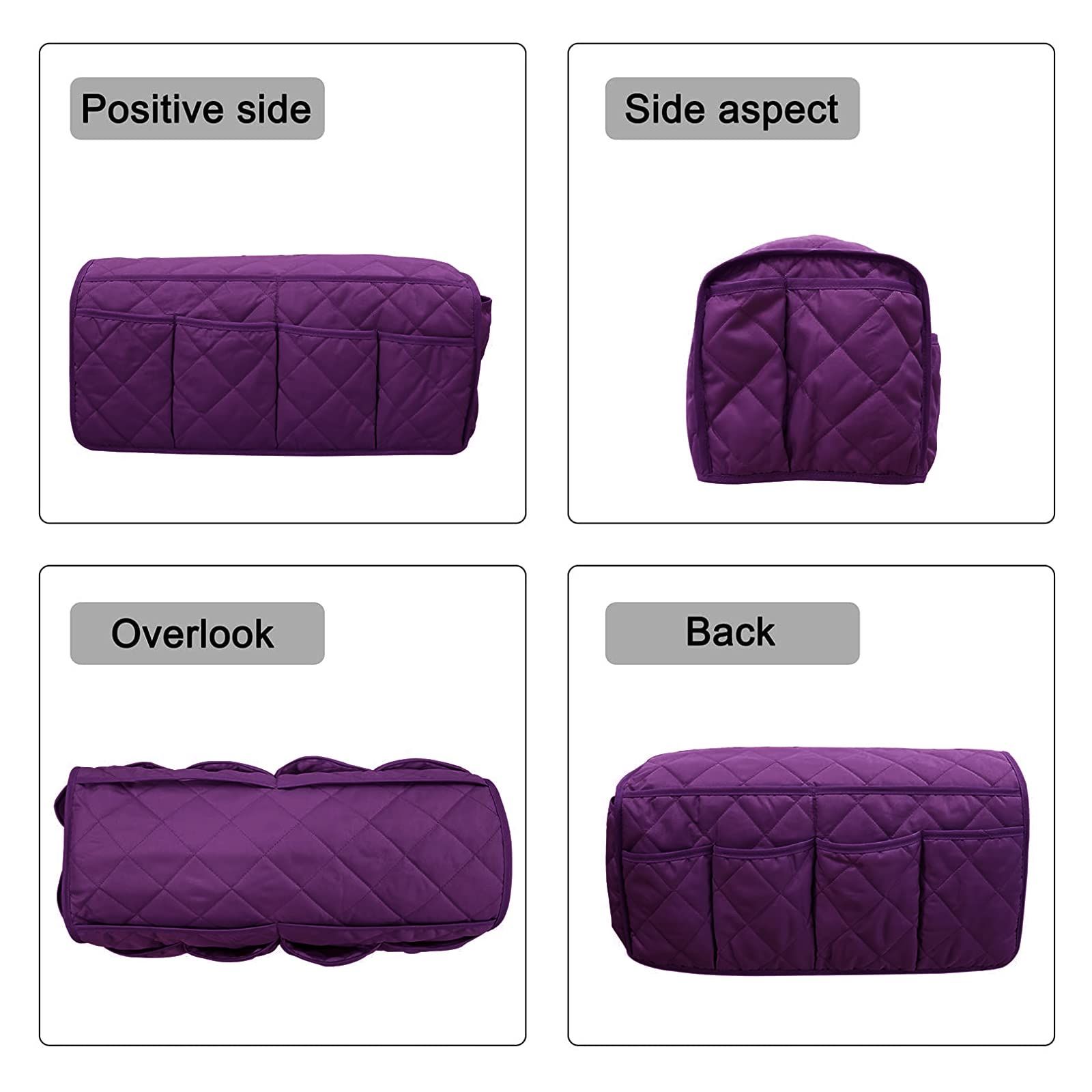 Sofa Armrest Organizer Waterproof Armchair Caddy Remote Control Holder for Recliner Non Slip Recliner Organizer Chair Arm Organizer with 14 Pockets for TV — image 3