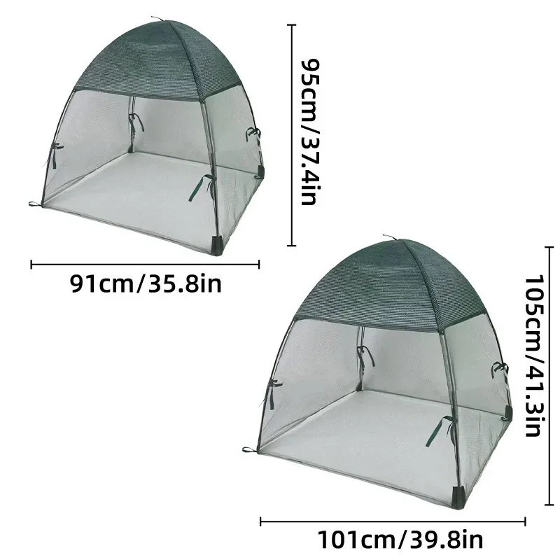 Plant and Vegetable Protective Cover Insect Proof Mesh Garden Netting Cover - 101 × 101 × 105cm — image 4