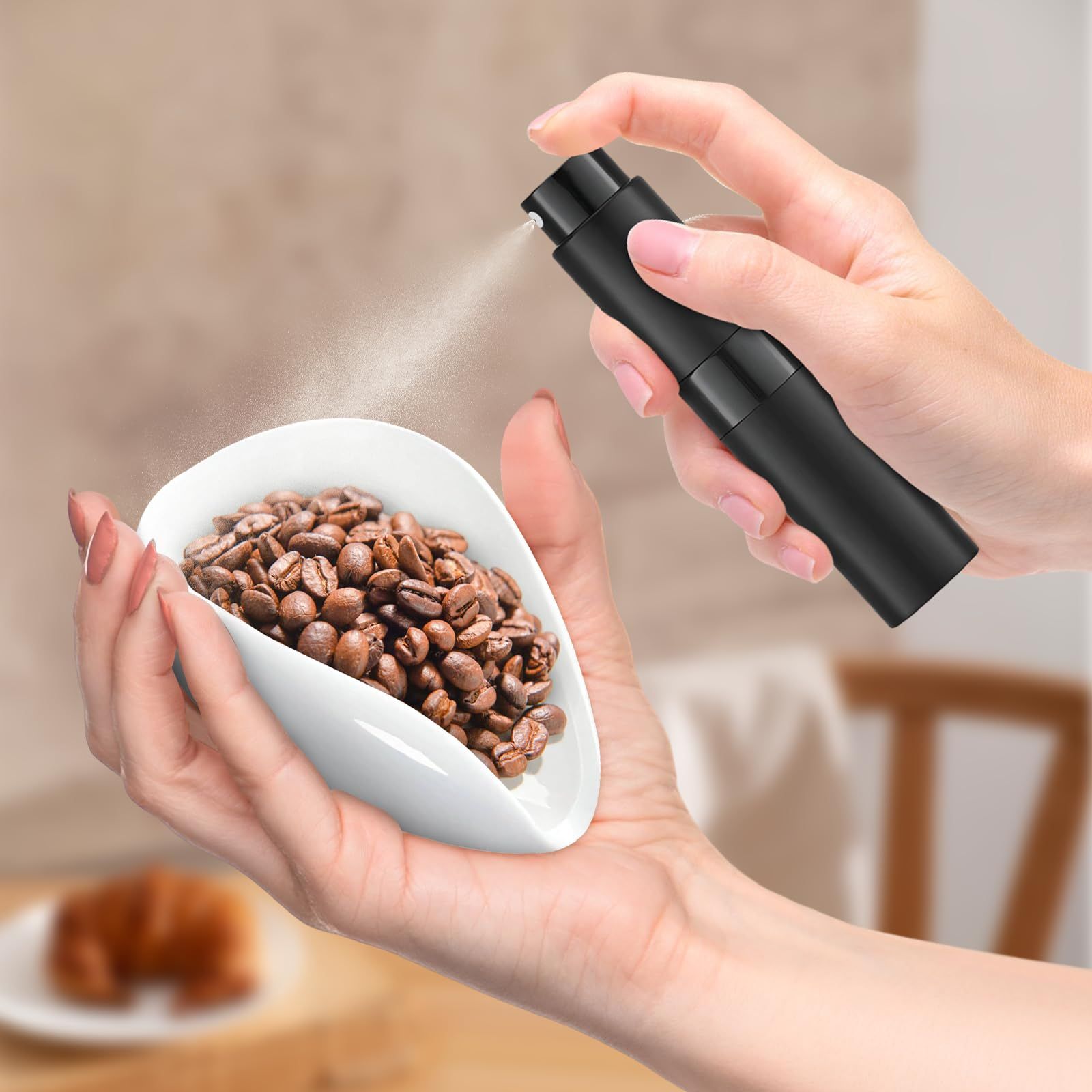 Coffee Bean Dosing Bowl Single Coffee Tray Ceramics, with Watering Can — image 4