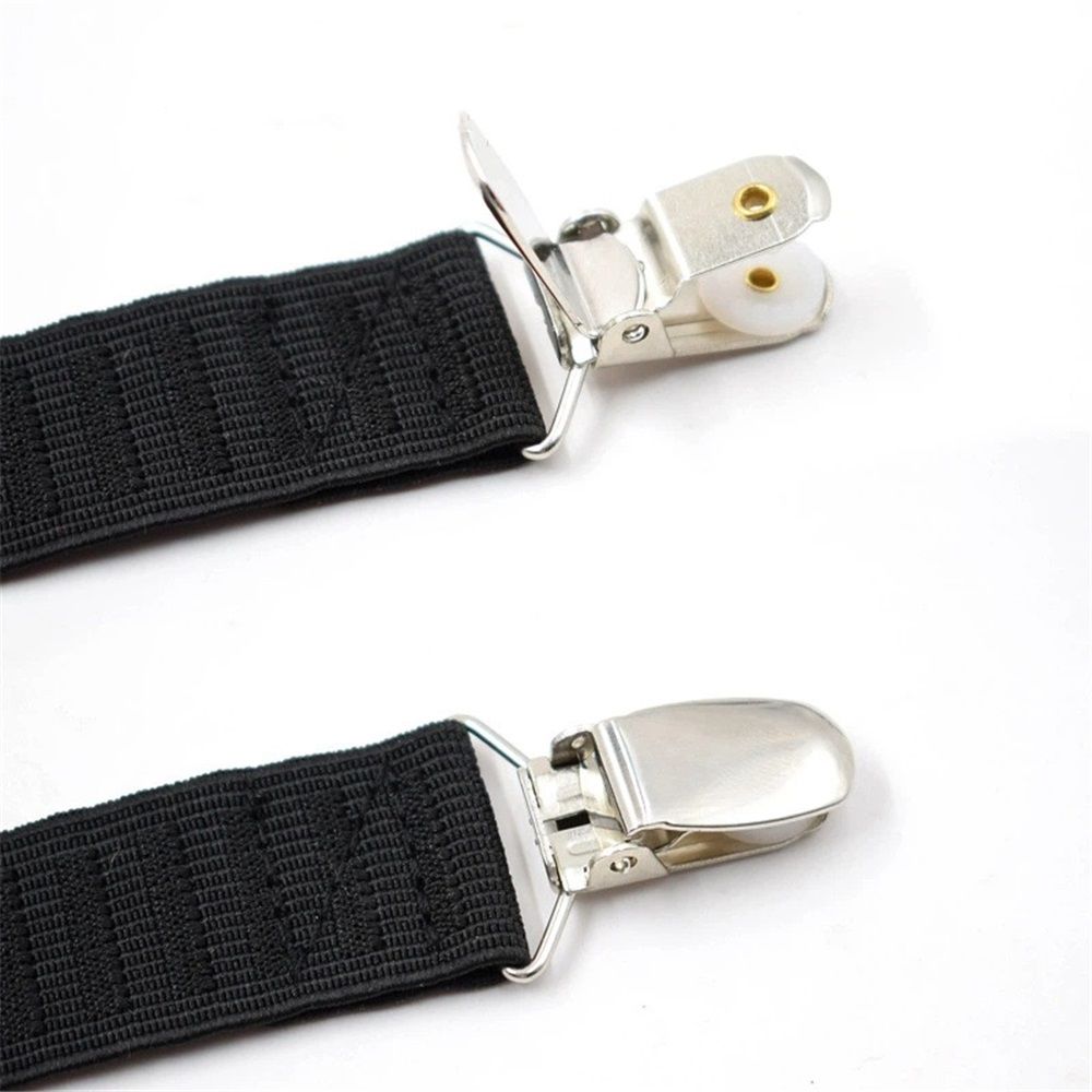 1 Pair of Super Shirt Stay Garters, No-Slip Clip,Adjustable Elastic Shirt Garter Straps with Non-Slip Clips – Professional for Men Women Comfortably, Black — image 4