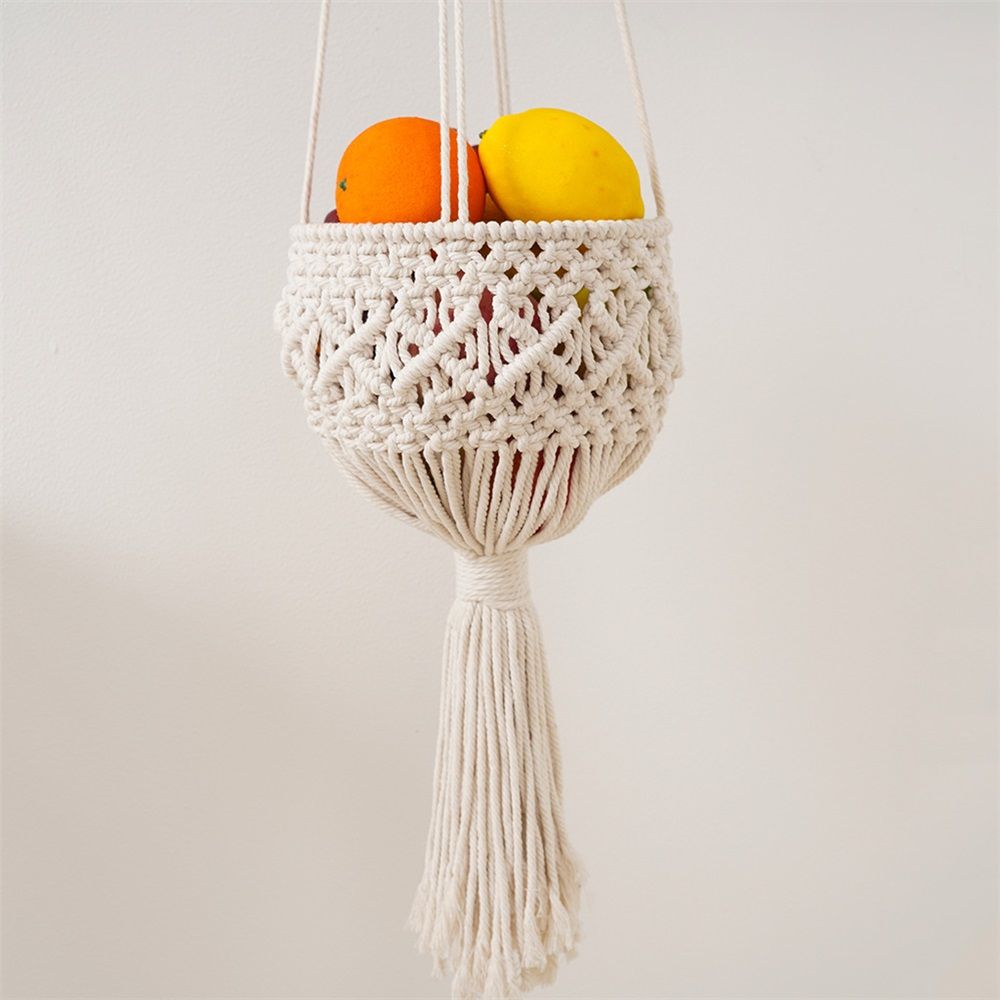 Handmade Hanging Planter for Indoor/Outdoor Plants, Basket Plant Holder, Flower Basket for Kitchen Home Decoration — image 3