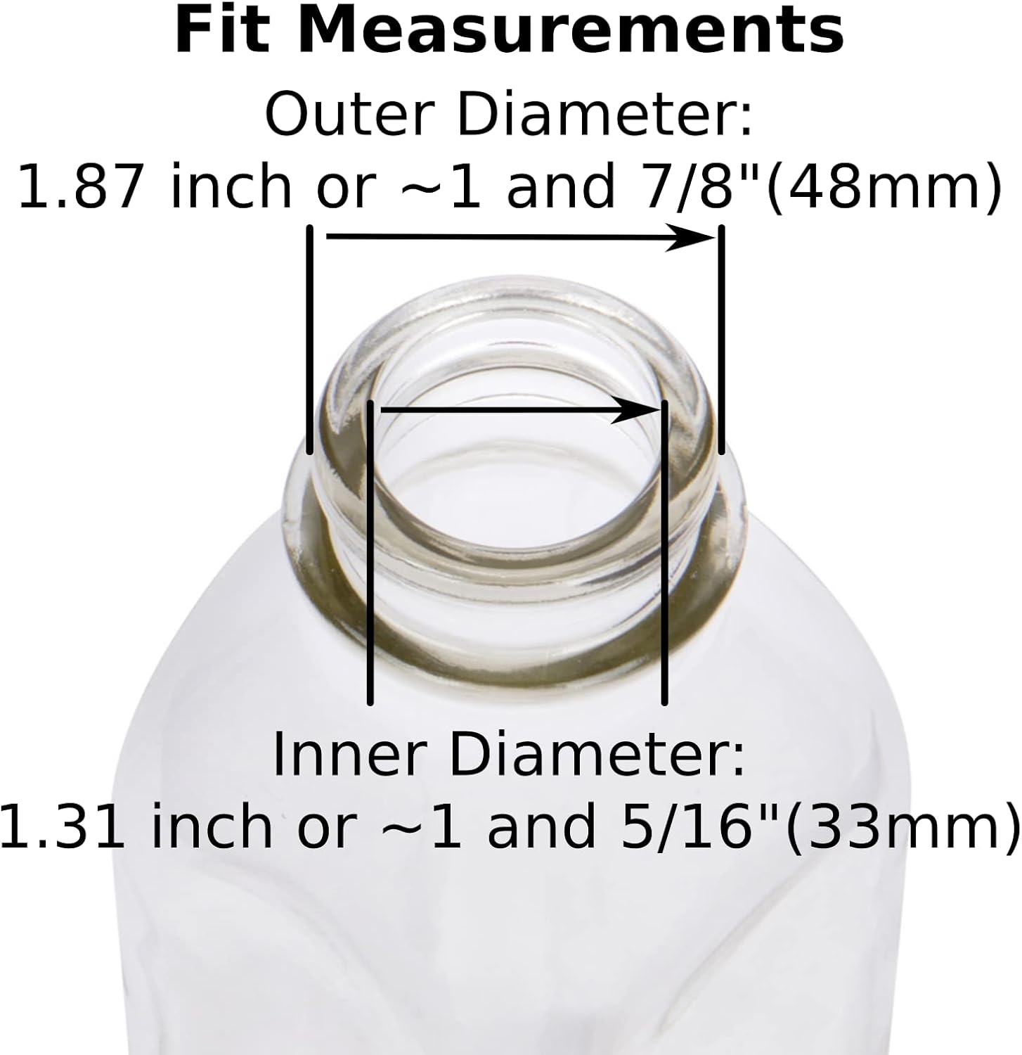 Glass Milk Bottle Caps - 12 Pack - Only Fits Milk Bottles with 48mm (1.87 inch) Tops, Snap On Lids — image 3