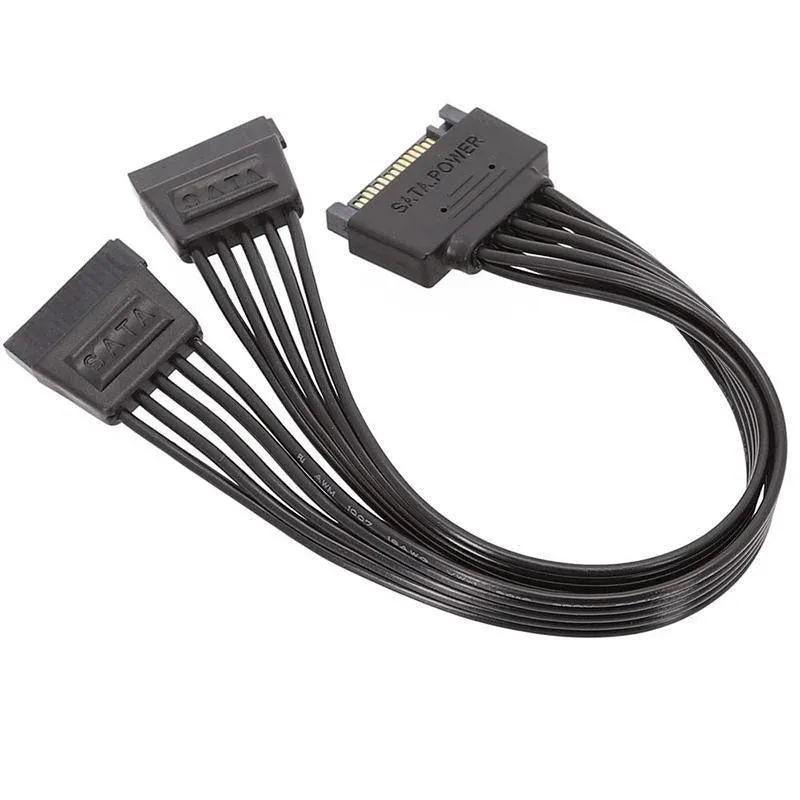 15 Pin SATA Power Y-Splitter Cable Adapter Extension 1 Male to 2 Female for HDD โ image 5