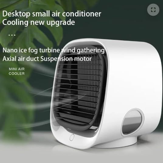 Portable Air Conditioners, New Upgrade Desktop Air Conditioner, Portable Air Cooler with Humidifier, Portable Evaporative (White) — image 3