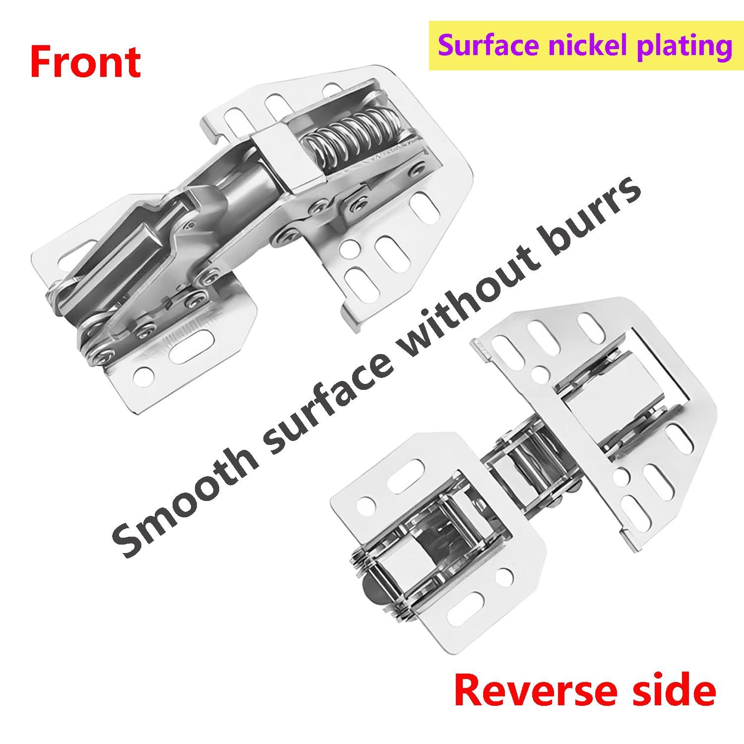 2 PCS Cabinet Hinges Heavy Duty Lid Stay Hinges, Soft Close Lid Hinge, Furniture Door Lift Stay Support Hinge — image 3