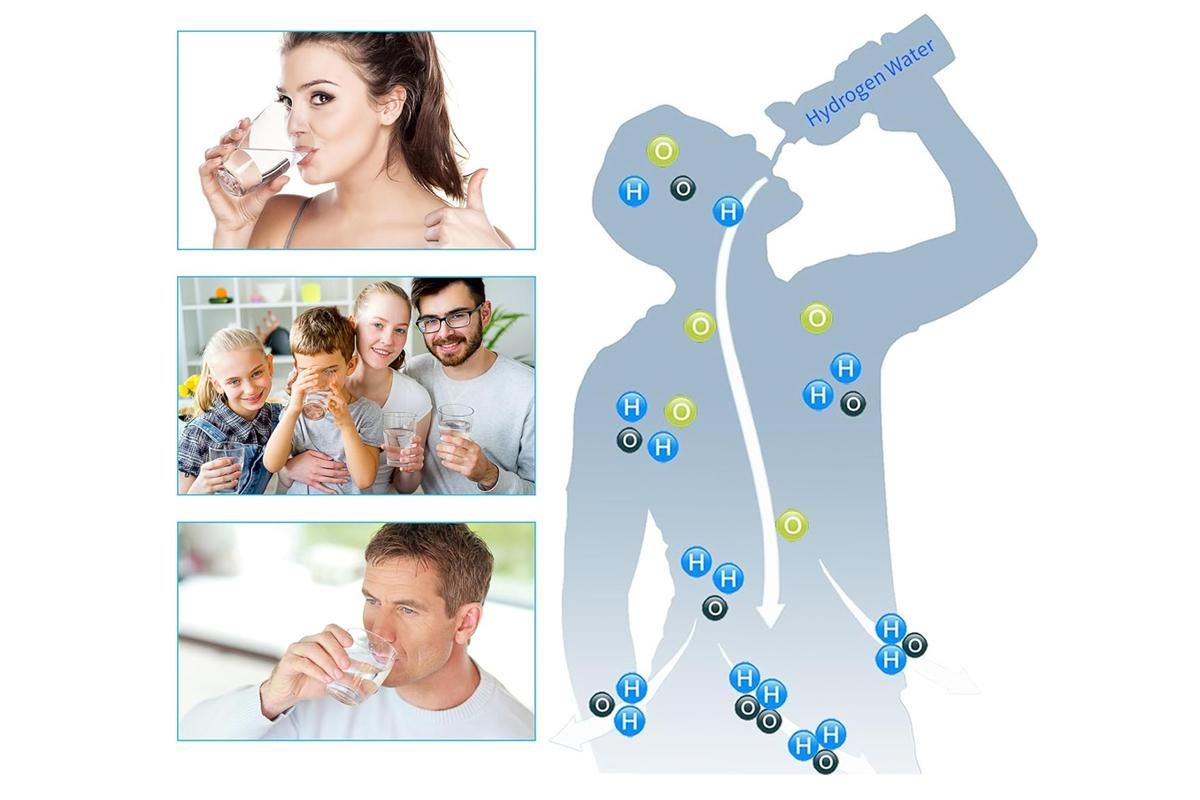 Portable Rechargeable Hydrogen Rich Water Generator Bottle for Health Life — image 6