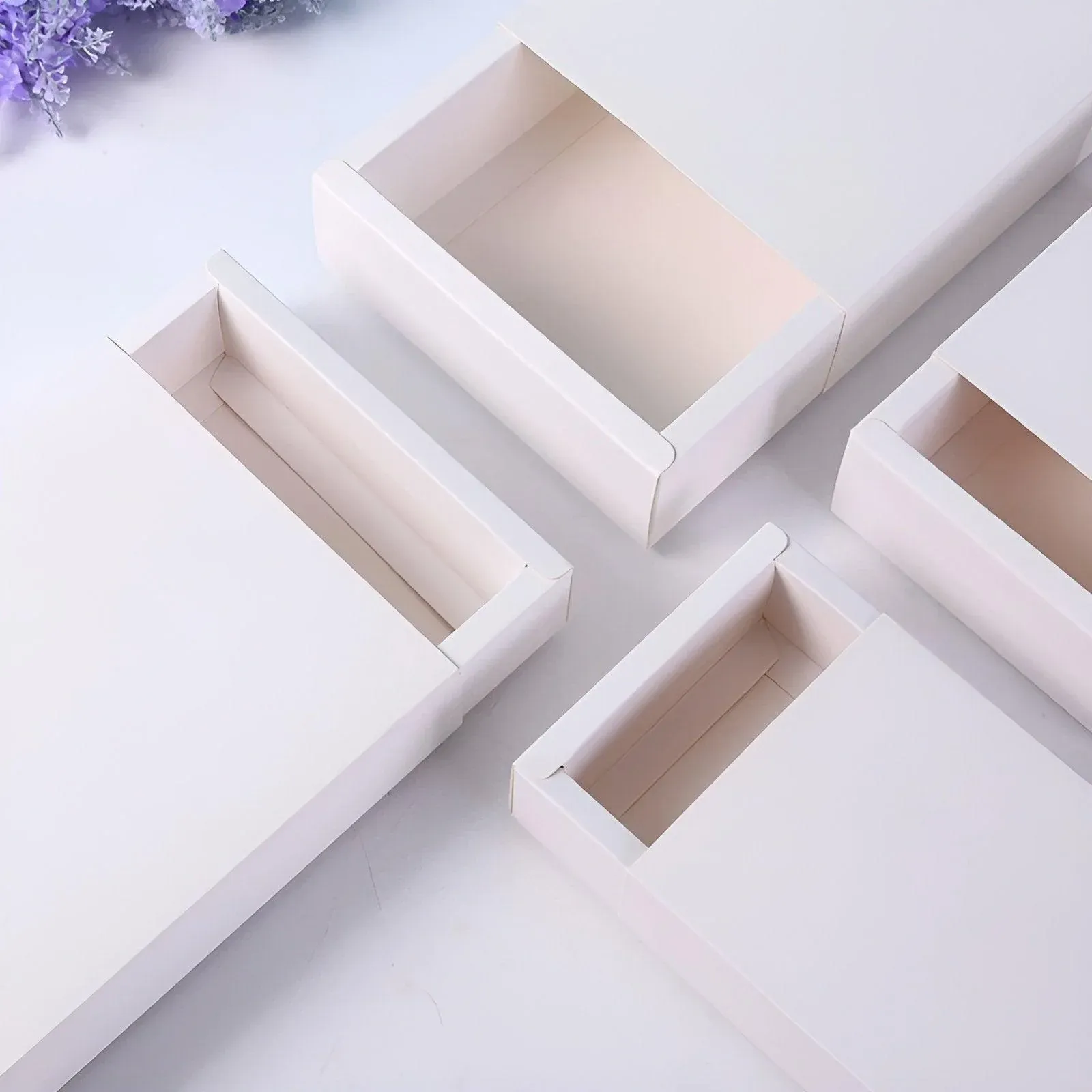 25X White Kraft Paper Drawer Jewelry Package Necklace Bracelet Gift Package box - 28*17*8.5-25pcs โ image 4