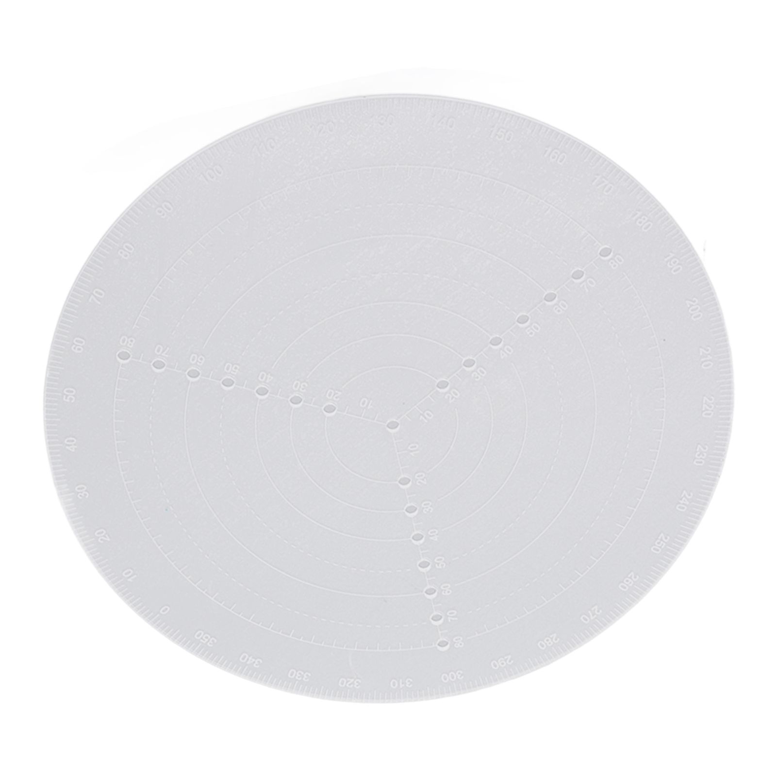 Round Center Finder Acrylic Semi Transparent Compass Drawing Measurement Tools for Woodwork Turning — image 3