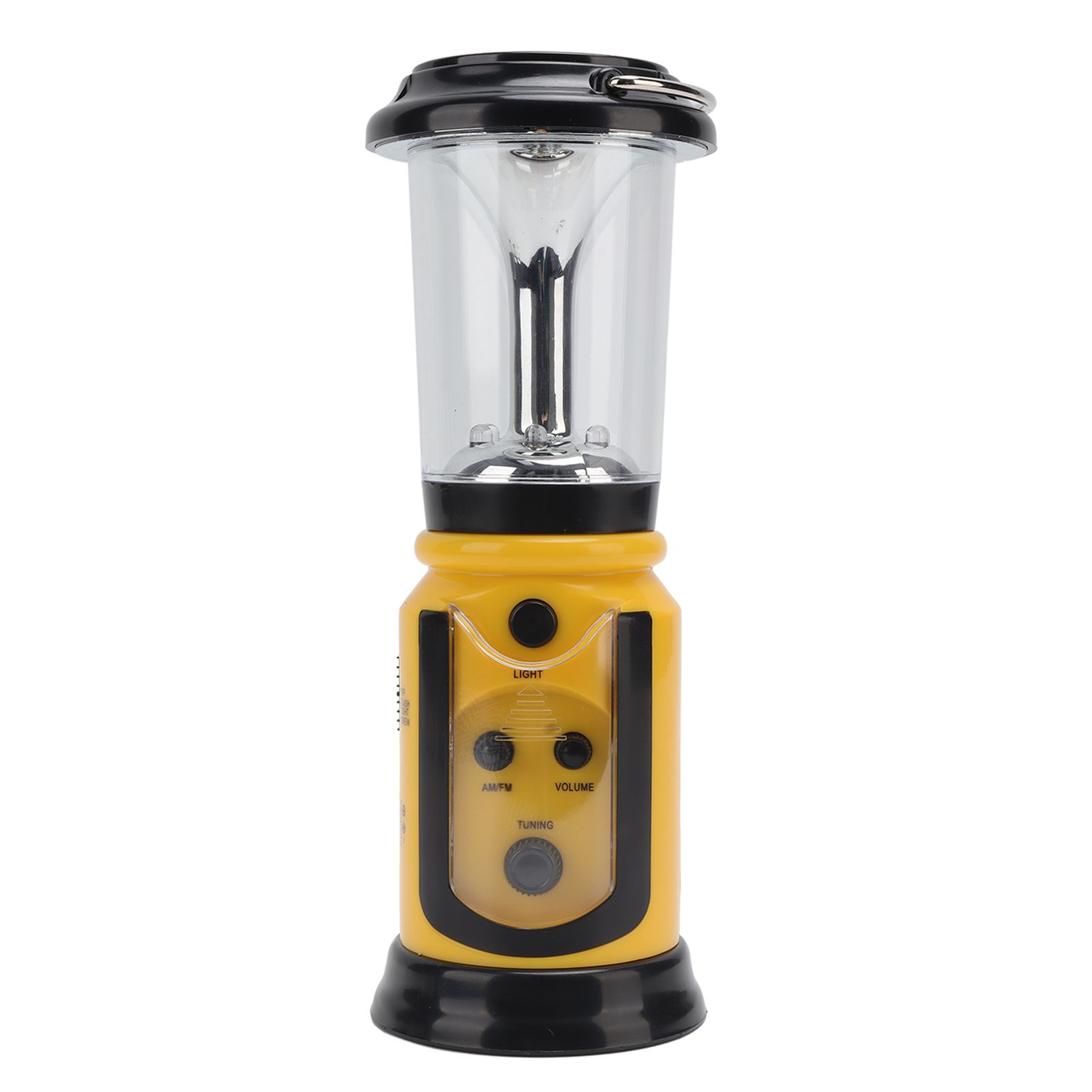 Radio Lantern Hand Crank USB Rechargeable Multi Functional AM FM Emergency Radio LED Flashlight for Camping Hiking Yellow โ image 2