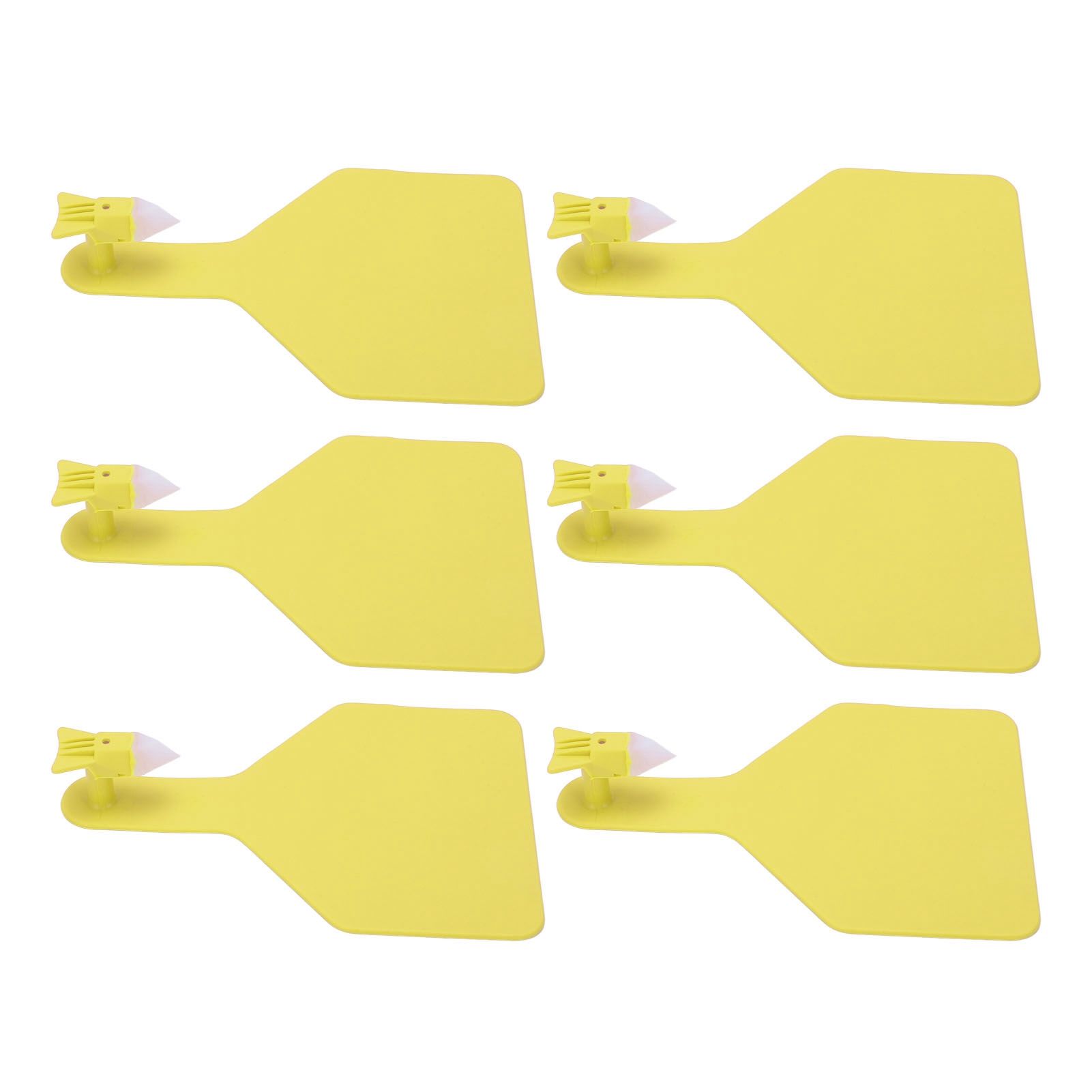 100pcs Blank Livestock Ear Tag Thickened TPU Reusable Animal Ear Label for Dairy Cattle Beef Cattle Yaks Horses Camels Yellow — image 6