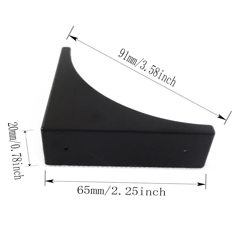 4 Pcs Decorative Desk Box Corner Protector Desk Case Edge Cover Safety Guard Furniture Corner Bumpers Thickened Hardware (Black) — image 2